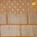 Mustard Semi - Tissue Saree With Unique Buttas, Traditional Zari Border & Pallu Of Intricate Designs - Thenianantham