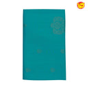 Snowsum green with magenta pallu soft silk saree