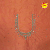 Orange Bridal Aariwork Blouse