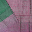 Green with Purple Soft Silk Saree