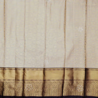 Light Beige with Dark Purple Art Silk Saree