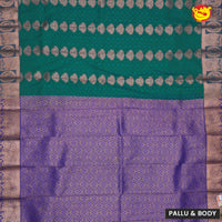 Green with Lavender Soft Silk Saree - Thenianantham