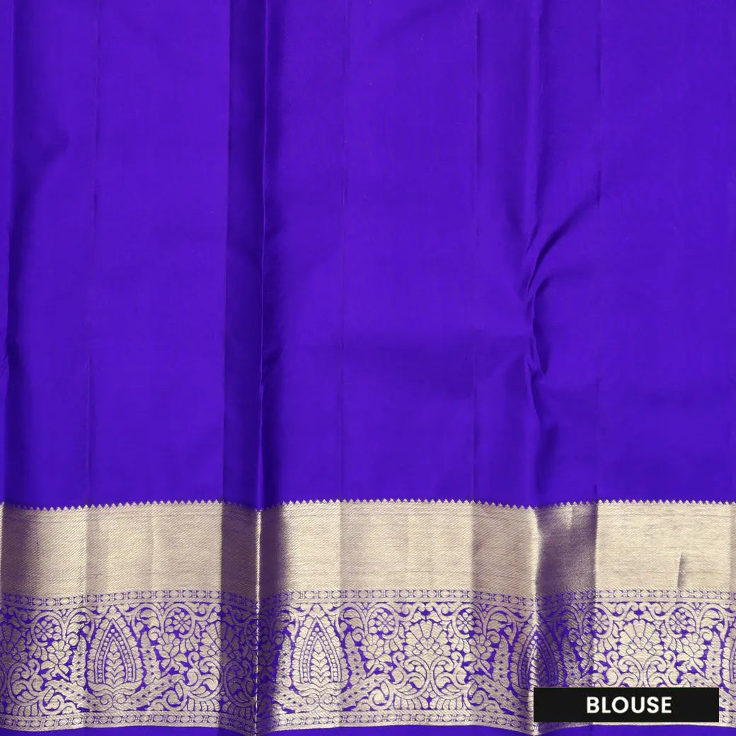 Green  with Purple Gold Zari Border Wedding Silk Saree