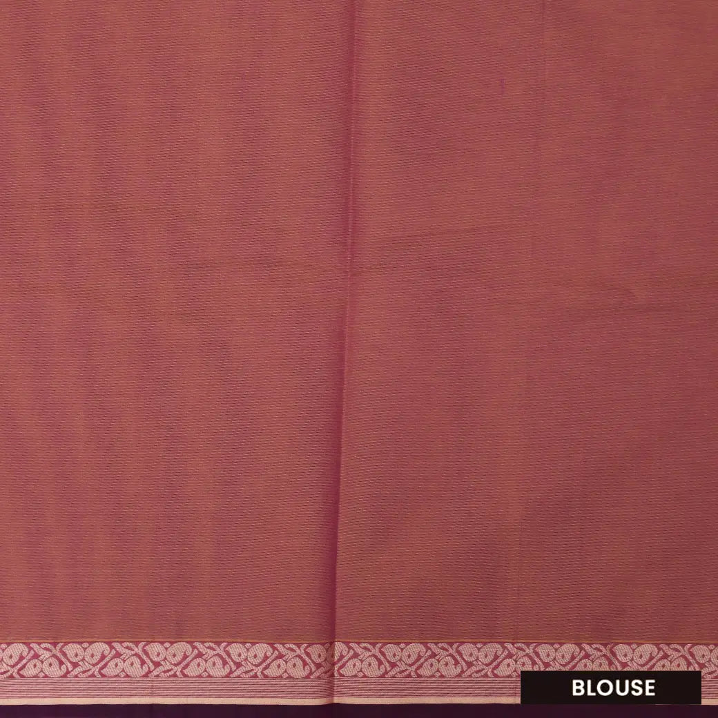 Peach Color Negamam Cotton Saree
