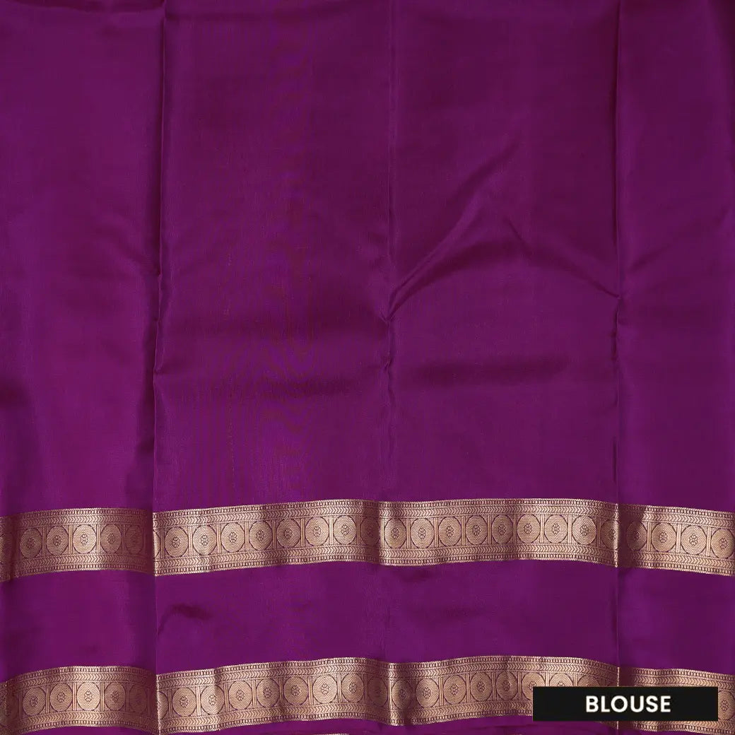 Lavender with Pink border soft silk saree