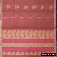 Peach Color Negamam Cotton Saree