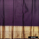 Light Beige with Dark Purple Art Silk Saree