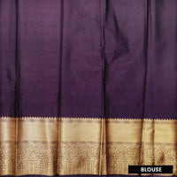 Light Beige with Dark Purple Art Silk Saree