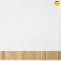 Southloom Exclusive Onam Kasavu Saree With Gold Zari Pattern (Matching Plain Blouse Included)