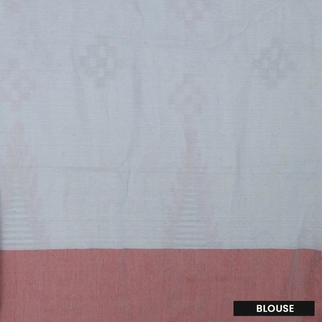 Greyblue  Linen Cotton Saree
