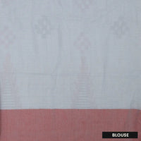 Greyblue  Linen Cotton Saree