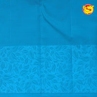 Blue Wedding Silk Saree With Light Blue Pallu - Thenianantham