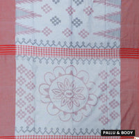 Greyblue  Linen Cotton Saree