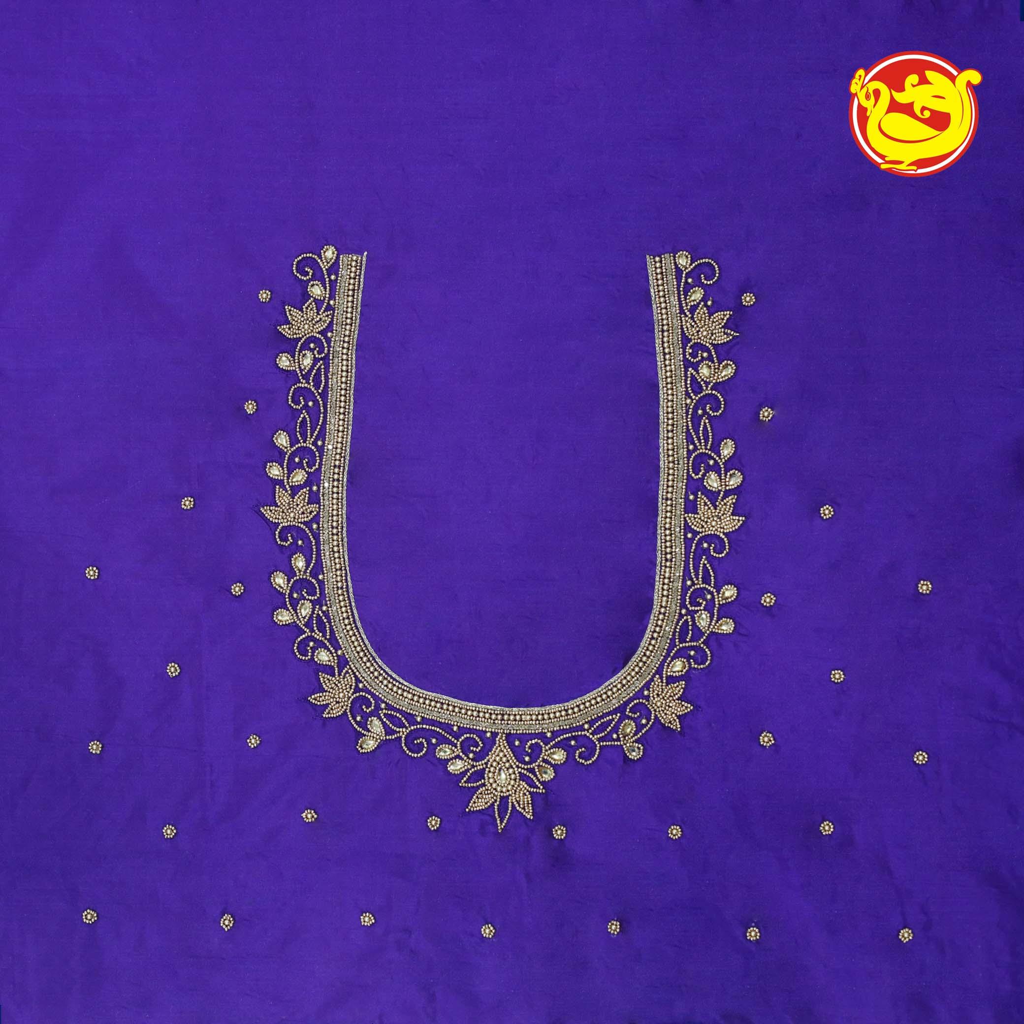 Violet Bridal Aariwork Blouse