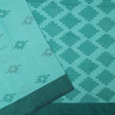 Green color  Linen Cotton Saree