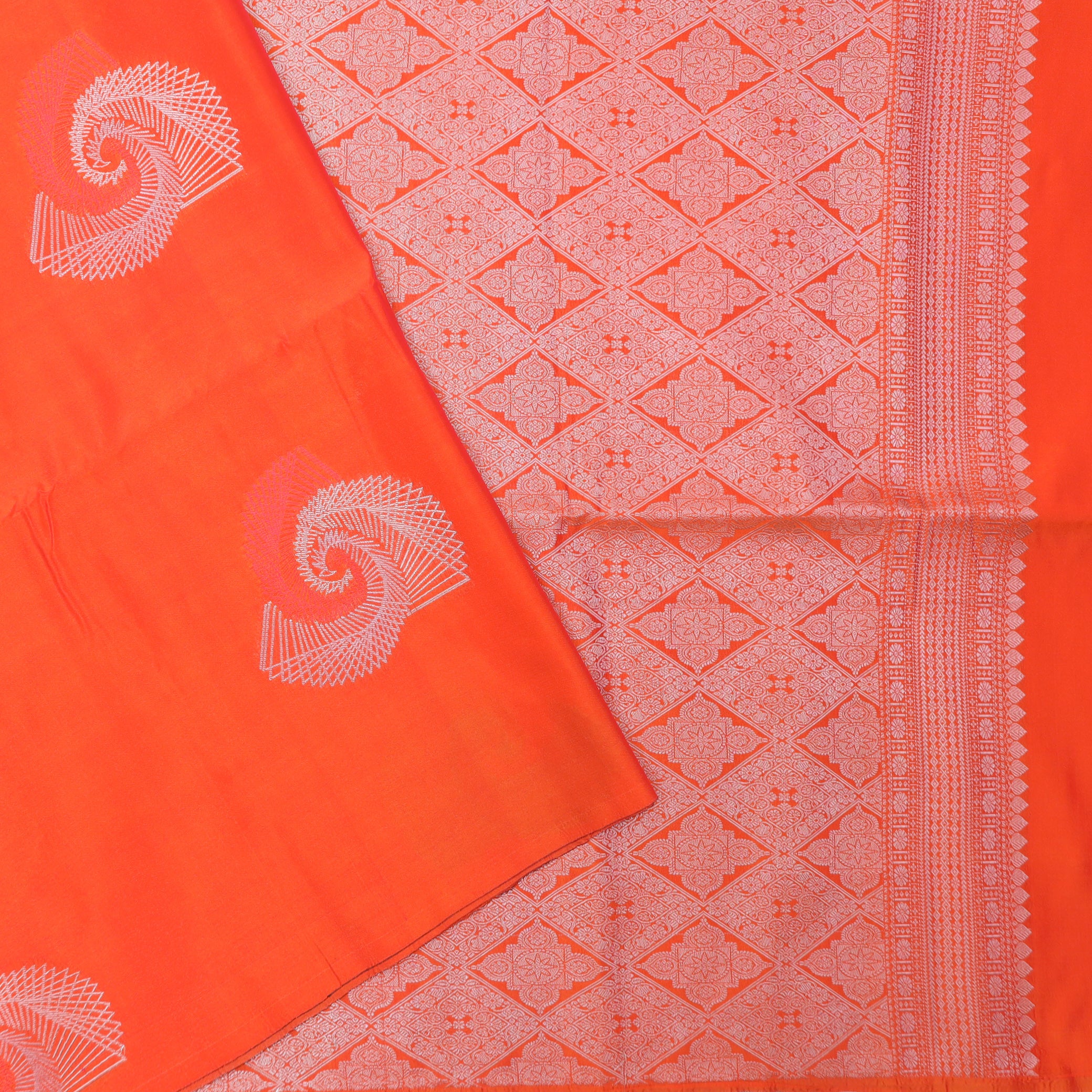 Orange Soft Silk Saree