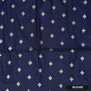 Wood  with Blue Soft Silk Saree