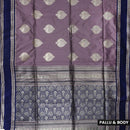 Wood  with Blue Soft Silk Saree