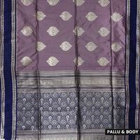 Wood  with Blue Soft Silk Saree