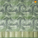 Olive Green with Gold Zari Border Tissue With Digital Prints saree - Thenianantham