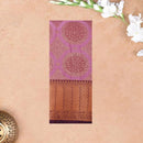 Lavender with Burgundy Art Silk Saree