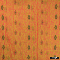 Mustard Orange With Maroon Cotton Ladies Chudithar Material