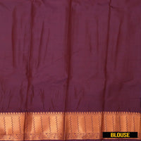 Lavender with Burgundy Art Silk Saree
