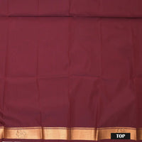 Maroon Colour Floral Design Traditional  Pattu Pavadai Material