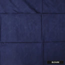 Navy Blue color  Linen Cotton Saree