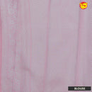 Grey with Pink Floral Motifs Soft Silk Saree - Thenianantham