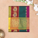 Multi Colour  Floral Design Traditional  Pattu Pavadai Material
