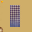 Men’s Grey with Maroon Checked cotton Stitched Lungi  