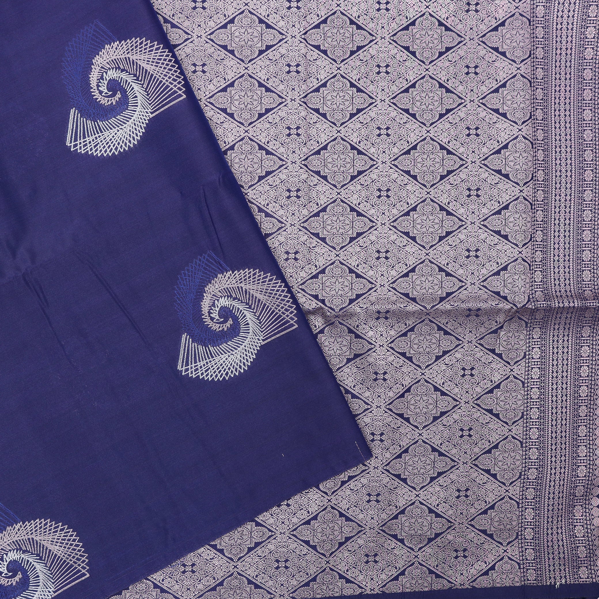 Deep Blue Soft Silk Saree