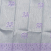 Gray with Lavender Kubera Silk Saree