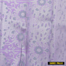 Gray with Lavender Kubera Silk Saree