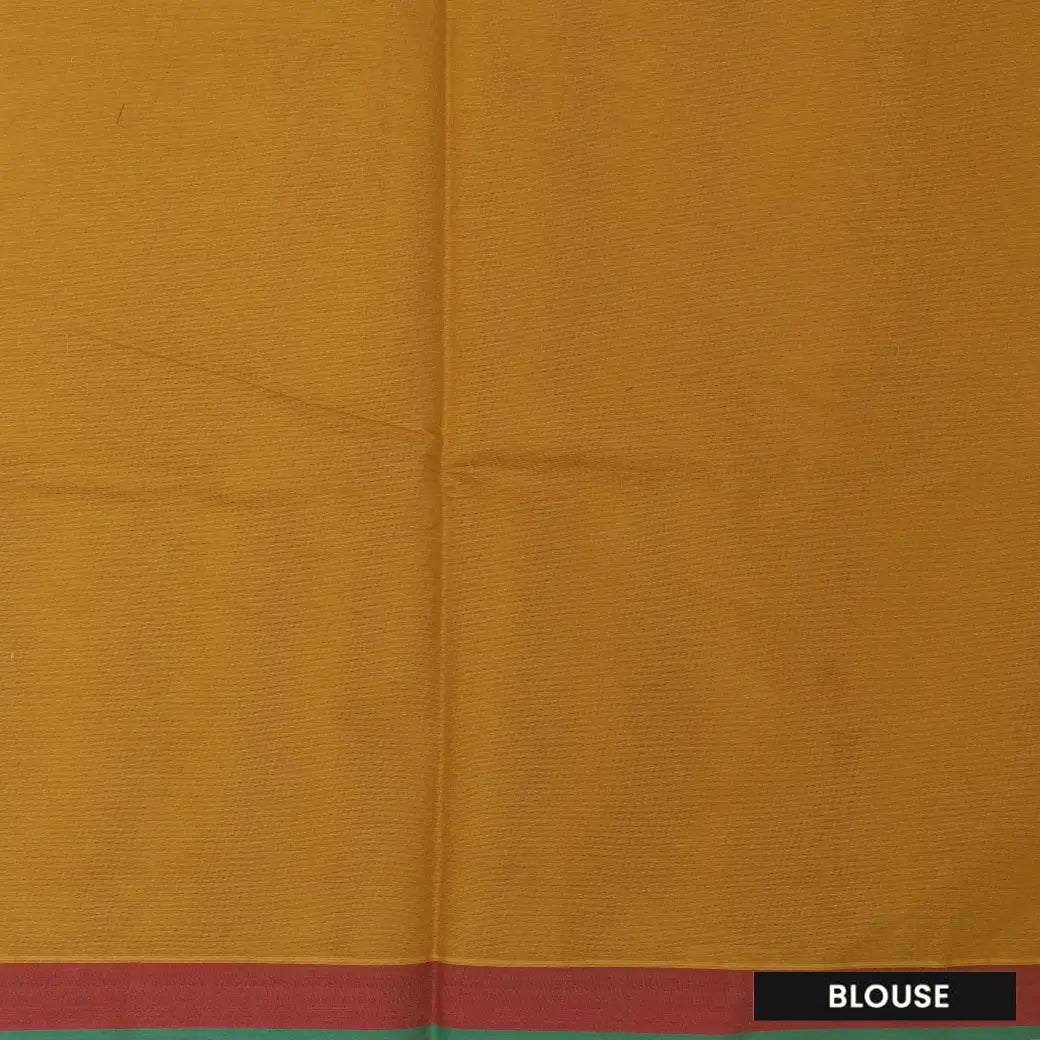 Yellow Color Negamam Cotton Saree