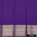 Light green With deep purple Vaira Oosi Silk Saree