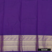 Light green With deep purple Vaira Oosi Silk Saree
