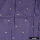 Purple With  Green, Offwhite Design Dola Silk
