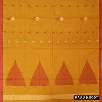 Yellow Color Negamam Cotton Saree