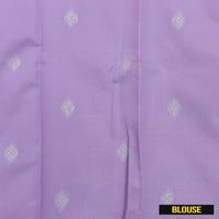 Gray with Lavender Kubera Silk Saree
