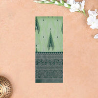 Light Green with Dark Green Kubera Silk Saree