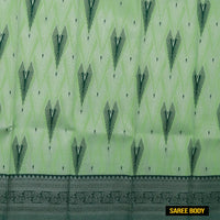 Light Green with Dark Green Kubera Silk Saree