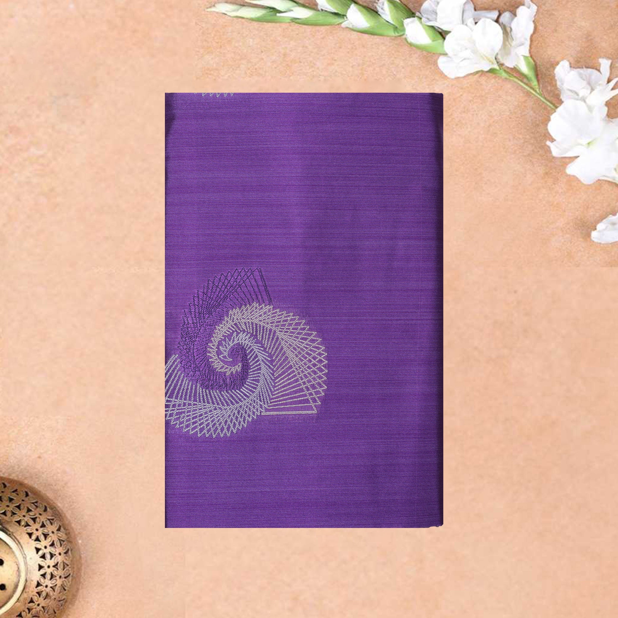 Purple  Soft Silk Saree