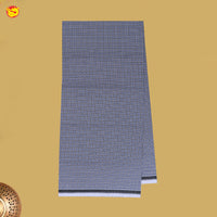 Men’s Grey Checked Cotton Stitched Lungi