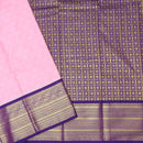 Baby pink With violet Vaira Oosi Silk Saree