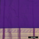 Baby pink With violet Vaira Oosi Silk Saree