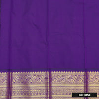 Baby pink With violet Vaira Oosi Silk Saree