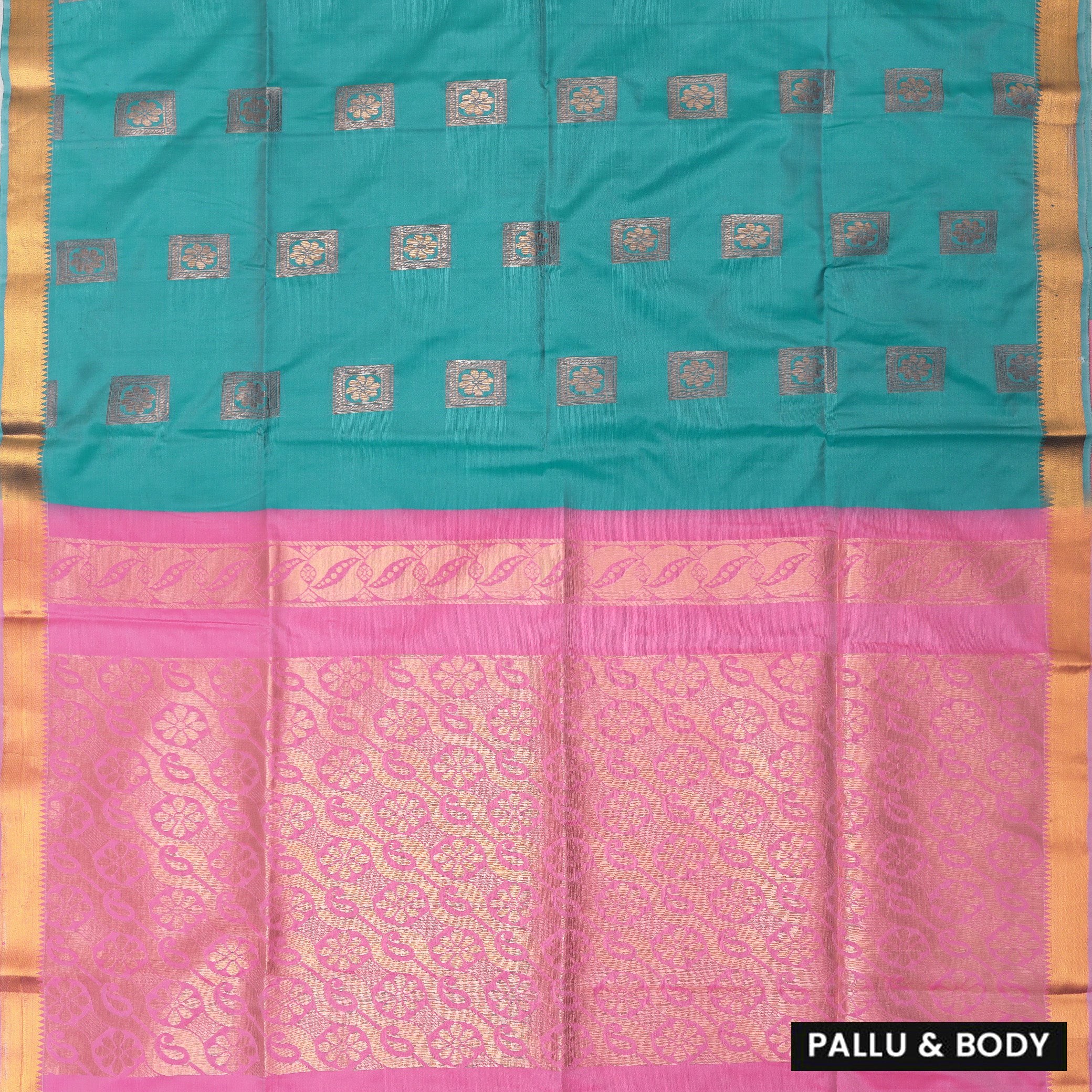 Sky Blue with Pink Soft Silk Saree