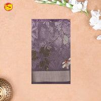 Light Purple Raw Silk Saree - Thenianantham